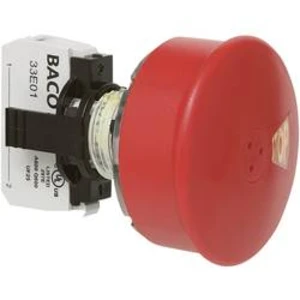 Nouzové tlačítko BACO L22DU01G (BAL22DU01G), 22,3 mm, šroubovací, červená