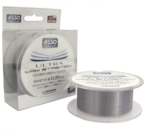 Asso vlasec ultra low stretch 300 m čirá-průměr 0,26 mm / nosnost 10,2 kg