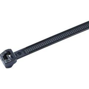 Stahovací pásky s vnějším ozub. série OS H-Tyton T30ROS-HS-BK-C1, 145 x 3,4 mm, 100 ks