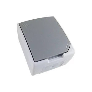 Zásuvka Solight do vlhka IP54 (5B305) sivá zásuvka do vlhka • stupeň ochrany IP54 • jednoduchá zásuvka