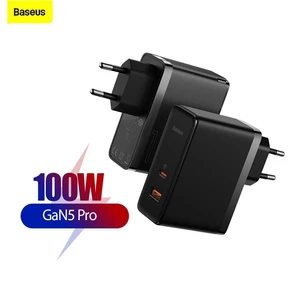Baseus GaN5 Pro 100W GaN Wall Charger 100W PD3.0 PPS QC4.0 QC3.0 Fast Charging EU Plug Adapter For iPhone 13 13 Mini For