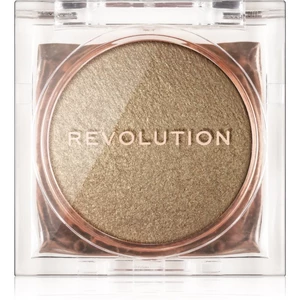 Makeup Revolution Beam Bright kompaktní pudrový rozjasňovač odstín Golden Gal 2,45 g