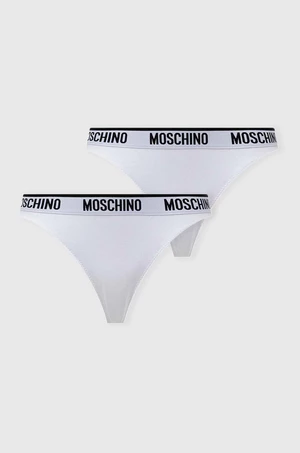 Tangá Moschino Underwear 2-pak biela farba, 13074406
