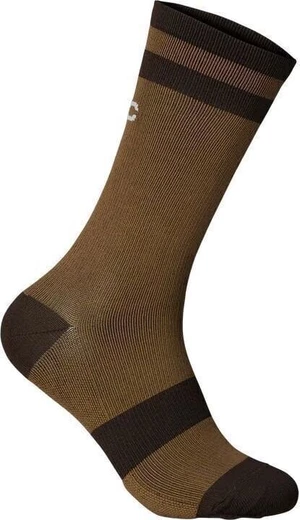 POC Lure MTB Sock Long Jasper Brown/Axinite Brown M Chaussettes de cyclisme