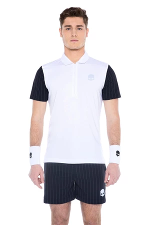 Men's T-Shirt Hydrogen Tech Zipped Polo White/Blue L
