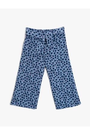 Koton Girl Blue Patterned Patterned Trousers