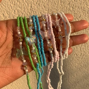 1PC Bohemian Butterfly Rice Beads Waist Belly Chain Sexy Handmade Elastic Beaded Decor Body Chains For Women Girls Beach Jewelry