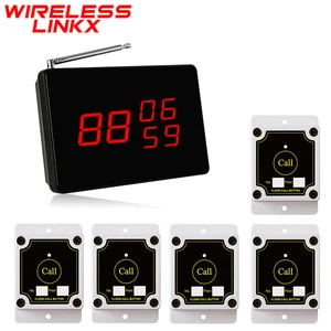Wirelesslinkx Construction Site Elevator Floor Wireless Caller Calling Bell Button with Display Receiver