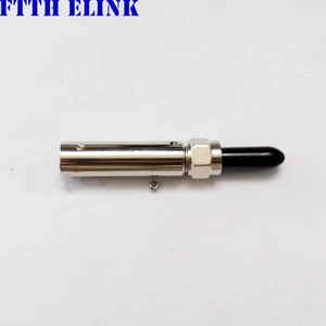 10pcs SMA905 optical fiber connector kits stainless steel ferrule hexagon nut aperture 450um 6.2mm inner hole sheath free ship