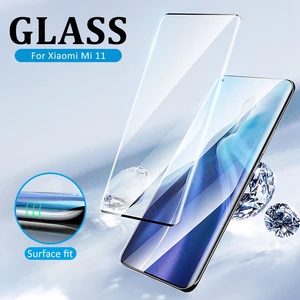 Protective Glass For Xiaomi Mi 12X Mi 12 Pro Full Cover Screen Protector For Xiaomi Mi 11 Pro Ultra Mi 11 12 Front Film HD Glass