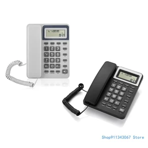 Desktop Corded Landline Desk Phone with Caller Display Landline Desktop Telephone for Hotels, Offices and Homes Drop shipping