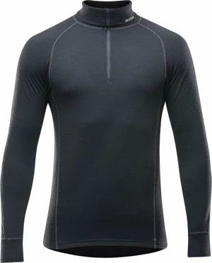 Devold Duo Active Merino 210 Zip Neck Man Black L Sous-vêtements thermiques