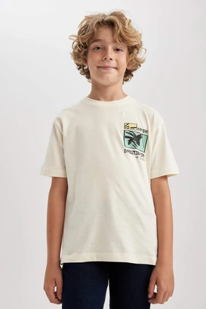 DEFACTO New Regular Fit Printed Short Sleeve T-Shirt
