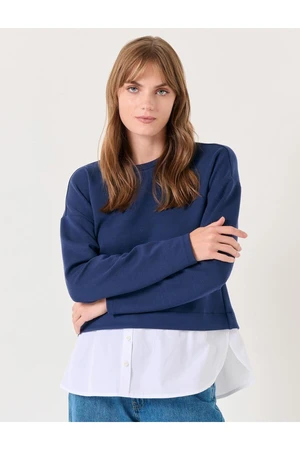 Jimmy Key Navy Blue Knitted Sweatshirt