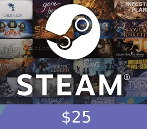 Steam Gift Card $25 Global Activation Code