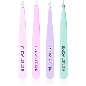 Brushworks Tweezer Set Pastel sada pinziet