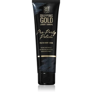 Dripping Gold Pre-Party Polish čistiaci telový peeling 150 ml