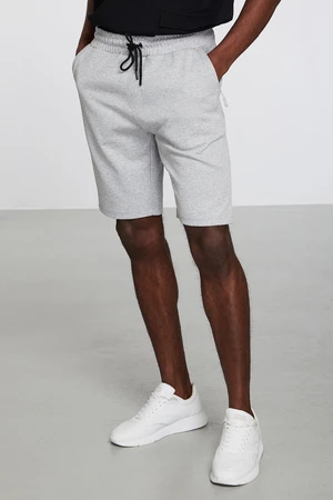 GRIMELANGE Camillo Straight Regular Light Gray Shorts & Bermuda