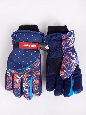 Yoclub Kids's Children's Winter Ski Gloves REN-0242G-A150 Navy Blue