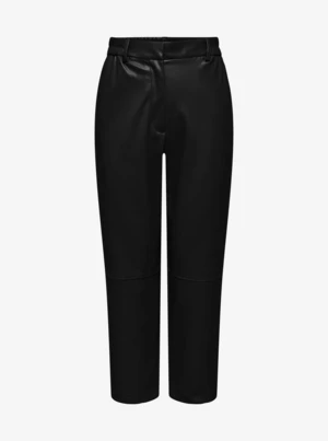 Black Leatherette Pants ONLY Idina - Women