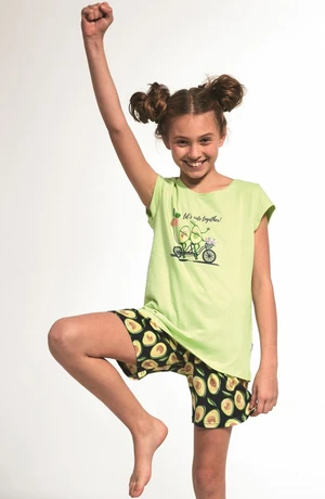 Girls' pajamas Cornette avocado