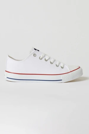ALTINYILDIZ CLASSICS Men's White Casual Casual Canvas Sneakers