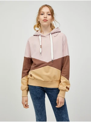 Brown-pink Womens Hoodie Ragwear Greaty - Women