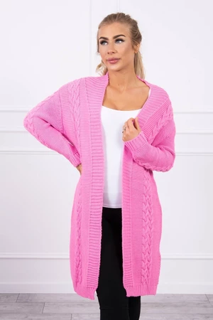 Sweater Cardigan braid braid light pink