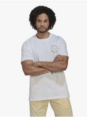 White Man T-Shirt with print adidas Originals - Men