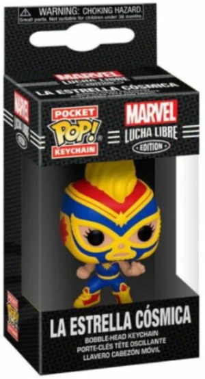 Funko POP Keychain: Marvel Luchadores - Captain Marvel (klíčenka)