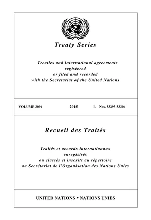 Treaty Series 3094 / Recueil des TraitÃ©s 3094