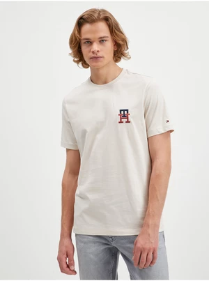 Beige Men's T-Shirt Tommy Hilfiger - Men