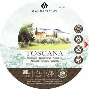 Kulatý akvarelový blok Magnani Toscana 32cm 300g 100% bavlna