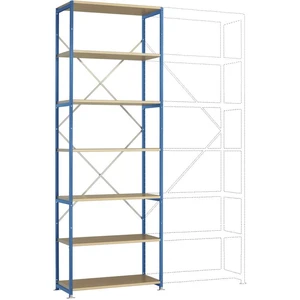 Manuflex RP1605.5007 základný modul regálu oddelenia  (š x v x h) 1030 x 3000 x 300 mm    drevená podlaha