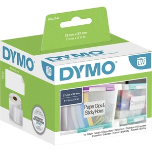 DYMO etikety v roli  11354 S0722540 57 x 32 mm papier  biela 1000 ks permanentné univerzálne etikety