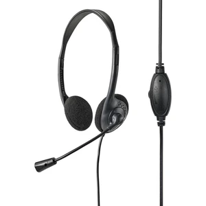 Renkforce RF-HS-150 headset k PC s USB káblový na ušiach čierna