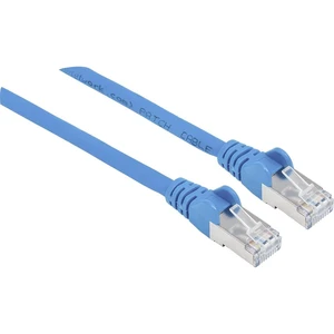 Intellinet 350792 RJ45 sieťové káble, prepojovacie káble CAT 6A S/FTP 15.00 m modrá fóliové tienenie, tienenie pletivom,