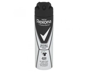 Rexona Men invisible on black+white clothes antiperspirant sprej 150 ml