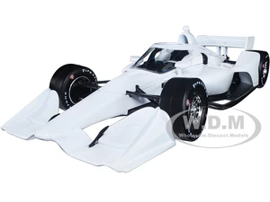 Dallara IndyCar (Road Course Configuration) White Autograph Car "NTT IndyCar Series" (2022) 1/18 Diecast Model Car by Greenlight