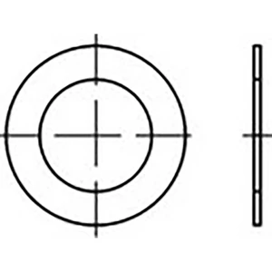 lícovaná podložka 110 mm 140 mm   pružinová ocel  50 ks TOOLCRAFT  TO-6864870