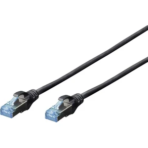 Digitus DK-1532-005/BL RJ45 sieťové káble, prepojovacie káble CAT 5e SF/UTP 0.50 m čierna krútené páry 1 ks
