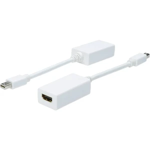 Digitus AK-340411-001-W DisplayPort / HDMI adaptér [1x mini DisplayPort zástrčka - 1x HDMI zásuvka] biela  15.00 cm