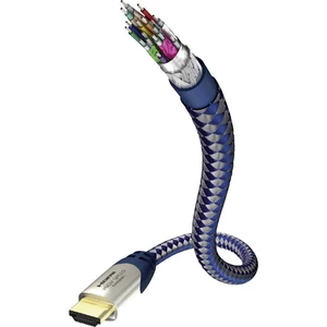 Inakustik HDMI prepojovací kábel #####HDMI-A Stecker, #####HDMI-A Stecker 8.00 m striebornomodrá 0042308 audio return ch