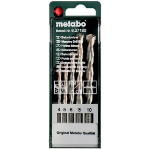 Metabo  627180000  sada vrtákov do betónu 5-dielna 4 mm, 5 mm, 6 mm, 8 mm, 10 mm   5 ks