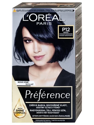 Permanentní barva Loréal Préférence P12 intenzivní černomodrá - L’Oréal Paris + dárek zdarma
