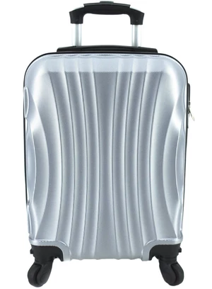 Cestovní palubní kufr Arteddy / 4 kolečka (XS) 30l - stříbrná