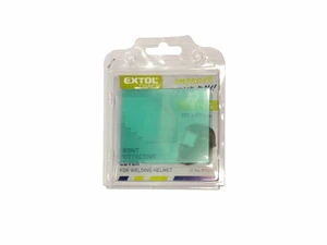 Sklo ochranné pro svářecí kuklu, 5ks, 107x89mm, plastové, pro 97345