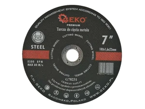 Kotouč řezný na kov, 180x1,6mm