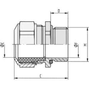 Pojistná matka LAPP SKINDICHT SM CRNI M 16X1,5, 52032615, M16, nikl, ocel, niklová, 10 ks