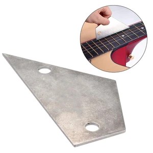 Debbie Folk Bass Leveling Leveling Ruler Stainless Steel Two-hole Triangle Fingerboard Fret Height Uneven Measuring Guit